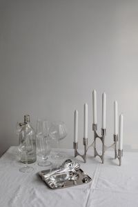 Kaboompics - Glassware, Bottle, Candelabra and Jewelry Still Life