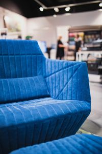 Kaboompics - Soft blue sofa