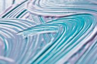 Kaboompics - Blue and Mauve Acrylic Swirls with Fine Brush Lines