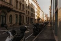 Kaboompics - Parked Scooters Along a Historic Italian City Street