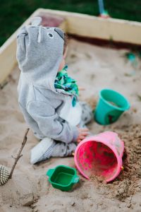 Kaboompics - Toddler playing in the sand