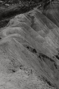 Kaboompics - Black and White Eroded Limestone Hillside Texture
