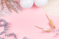 Kaboompics - Happy New Year Pink Decor with White Balloons