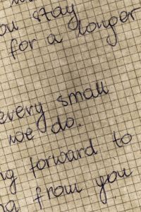 Kaboompics - Grid Paper With Handwriting Texture