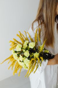 Kaboompics - Close Crop of Goldenrod and Green Carnations for Botanical Campaigns