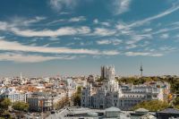 Kaboompics - Wide City Panorama Across Palacio de Cibeles and Madrid’s Tree-Lined Center