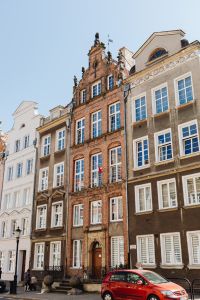 Kaboompics - Gdańsk Ogarna Street Historic Facades and Gabled Rooflines