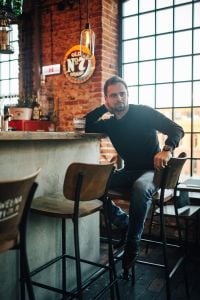 Kaboompics - Handsome young man in a pub