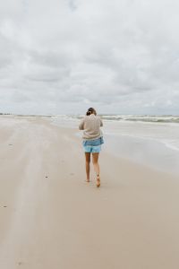 Kaboompics - Woman on the Beach by the Sea