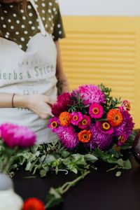 Kaboompics - Colorful Bouquet on a Flower Arranging Table