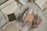 Kaboompics - Close-Up Neutral Fabric, Wood and Stone Samples