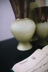 Guest book in a design gallery