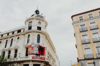 Kaboompics - Teatro Calderón and Yellow Apartment Facade in Central Madrid