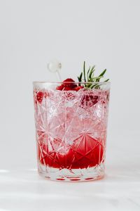 Kaboompics - Close Up Raspberry Cocktail Glass