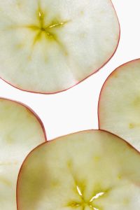Kaboompics - Apple Slices on White Background
