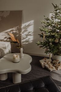 Kaboompics - Bright Christmas Living Room with Tree and Wrapped Gifts