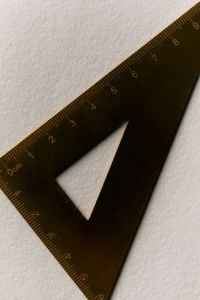 Kaboompics - Black Triangular Ruler Detail with Measurement Marks