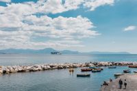 Kaboompics - Naples Harbor Breakwater and Tyrrhenian Sea Under a Cloudy Sky