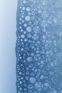 Kaboompics - Dark Blue Bubble Macro Pattern Background