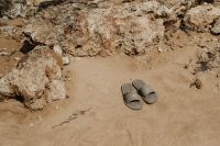 Kaboompics - Beige Minimal Slides in a Quiet Sandy Cove