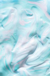 Kaboompics - Pastel Aqua Swirls and Soft Pink Marble, Abstract Background