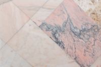 Kaboompics - Blush Pink Marble Terrace Tile with Dramatic Gray Veins