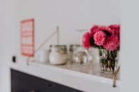 Kaboompics - Beautiful fresh pink flowers on marble shelf