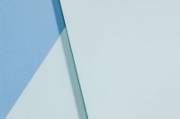 Kaboompics - Pale Blue and Green Translucent Paper Shapes