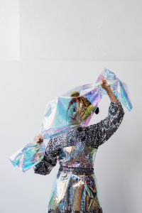 Kaboompics - Neon Holographic Beauty Portrait of an Asian Model