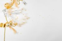 Kaboompics - Elegant Gold New Year's Eve Background With Copy Space