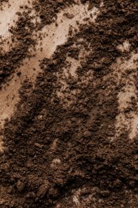 Kaboompics - Dark Brown Powder Makeup Smear