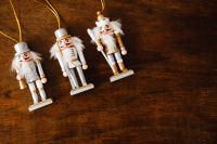 Kaboompics - White Nutcracker Ornaments with Copy Space