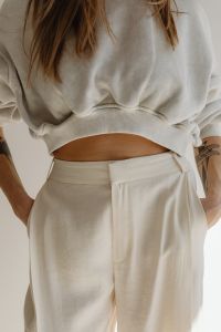 Kaboompics - Simplistic Sophistication - A Fashion Photoshoot with a Stunning Model in Neutral Minimalist Outfits