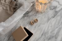 Kaboompics - Minimal Jewelry Flat Lay with Gift Box