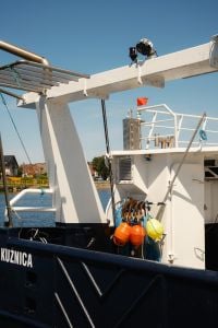 Kaboompics - Fishing Boat Deck With Colorful Floats
