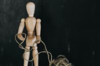 Kaboompics - Wooden mannequin in various poses