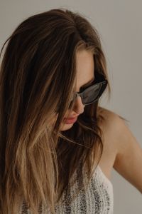 Kaboompics - Minimalist Fashion Portrait with Dark Sunglasses