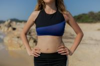 Kaboompics - Woman in Blue Sports Top on the Beach