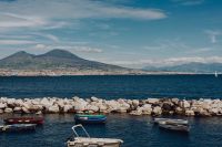 Kaboompics - Naples Coastline With Boats and Mount Vesuvius