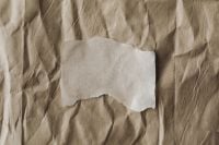 Kaboompics - Handmade Paper Mockup On Wrinkled Kraft Background
