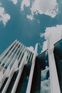 Kaboompics - Modern white building, EDP Headquarters of architect Aires Mateus, Lisbon, Portugal