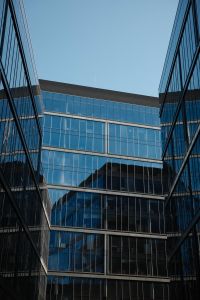 Kaboompics - Modern Glass Building Facade with Reflective Windows