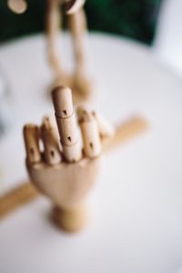Kaboompics - Wooden hand doing gesture