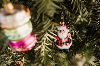 Kaboompics - Colorful Macaron and Santa Claus Ornaments on Tree
