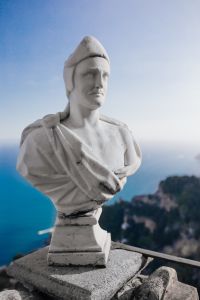 Kaboompics - Classical Male Bust on a Ravello Terrace Above the Sea