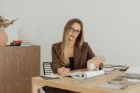 Kaboompics - Architect Developing Interior Concept With Finish Samples
