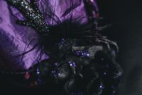 Kaboompics - Halloween witch hat in fiolet color