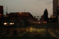 Kaboompics - Dusk Intersection with Blurred Cars and Crosswalk