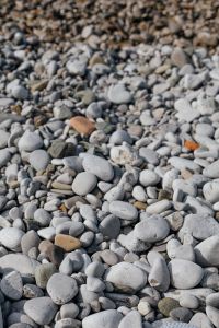 Kaboompics - Soft Focus Gray Pebble Beach Texture with Neutral Stones