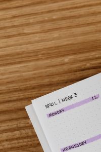 Kaboompics - Handwritten Habit Tracker in Open Journal
